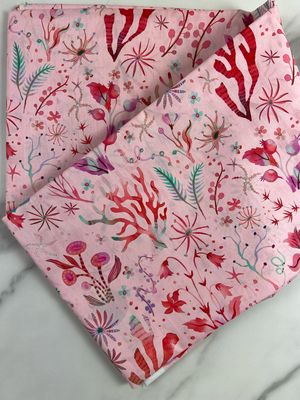 Cotton Tana Lawn Fabric - Sea Secrets Pink