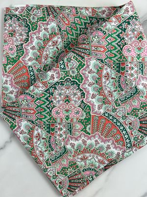 Cotton Tana Lawn Fabric - Peachy Green
