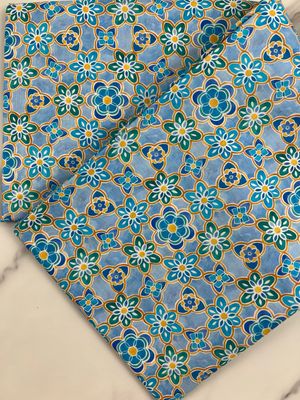 Tana Lawn Cotton Fabric - Fluer Blue