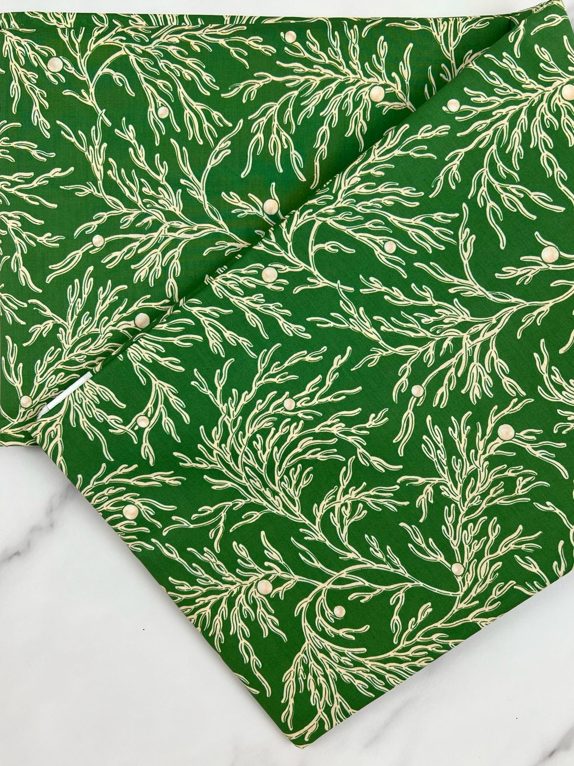 Tana Lawn Cotton Fabric - Branches Green