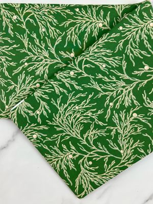 Tana Lawn Cotton Fabric - Branches Green