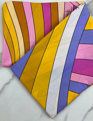 Tana Lawn Cotton Fabric - Pucci Lines Sunshine