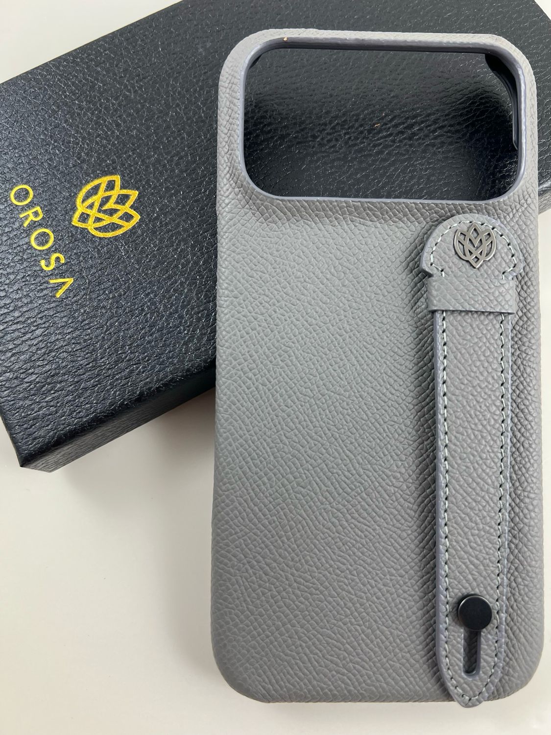 iPhone Case - Epsom Leather - Tinware Grey