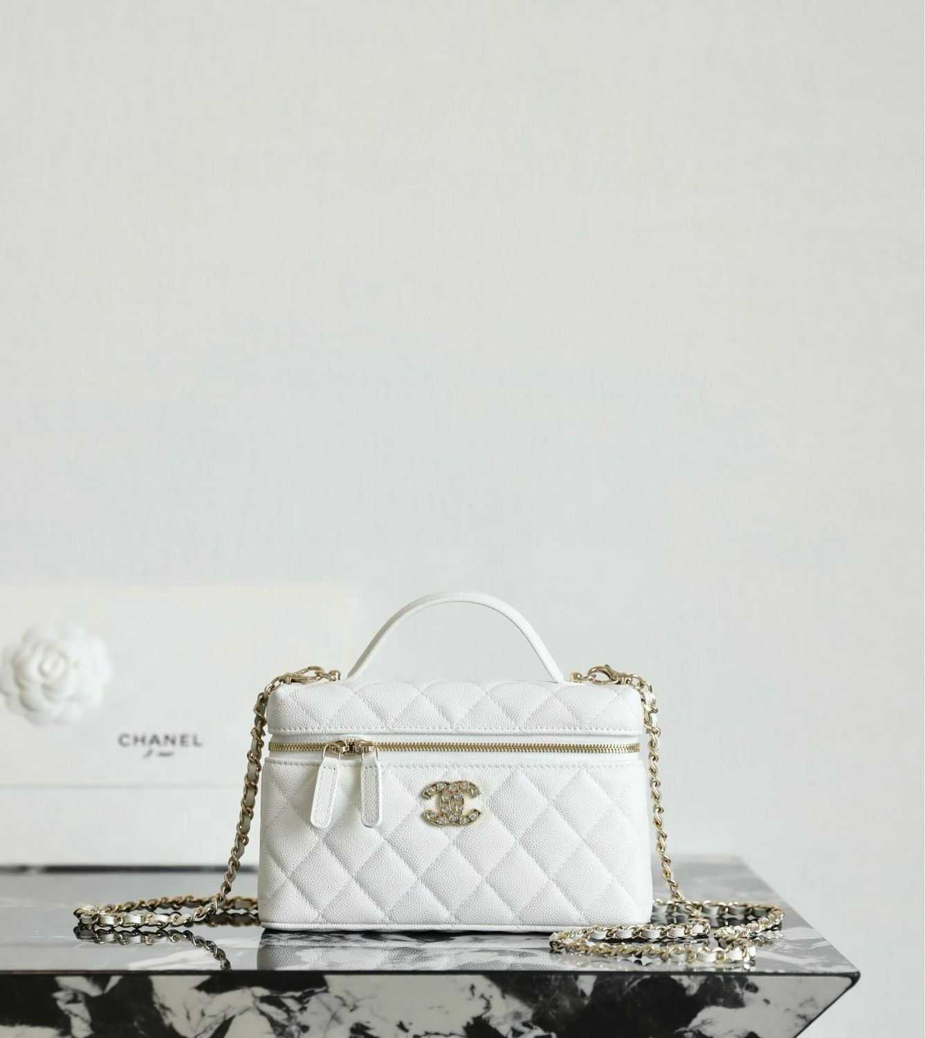 Chanel - White Vanity Bag