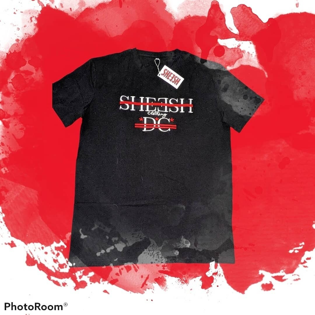 SHEESH Clothing DC Embroidered Tee (Black)