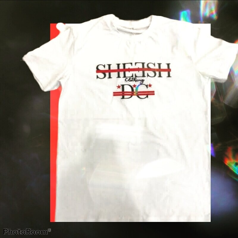 SHEESH Clothing DC Embroidered Tee (White)