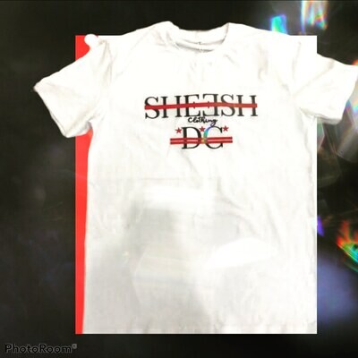 SHEESH Clothing DC Embroidered Tee (White)