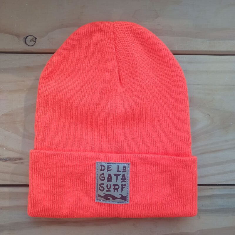 Gorro Beanie Naranja Fluo