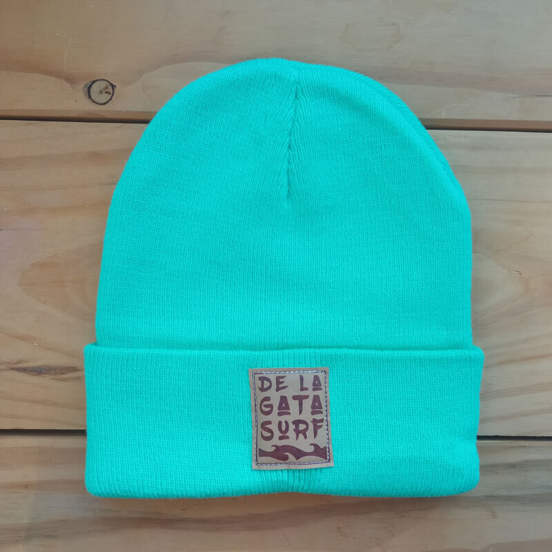 Gorro Beanie Turquesa Pastel