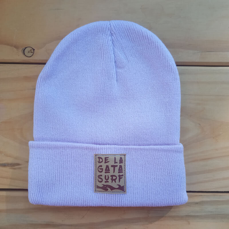 Gorro Beanie Violeta Pastel