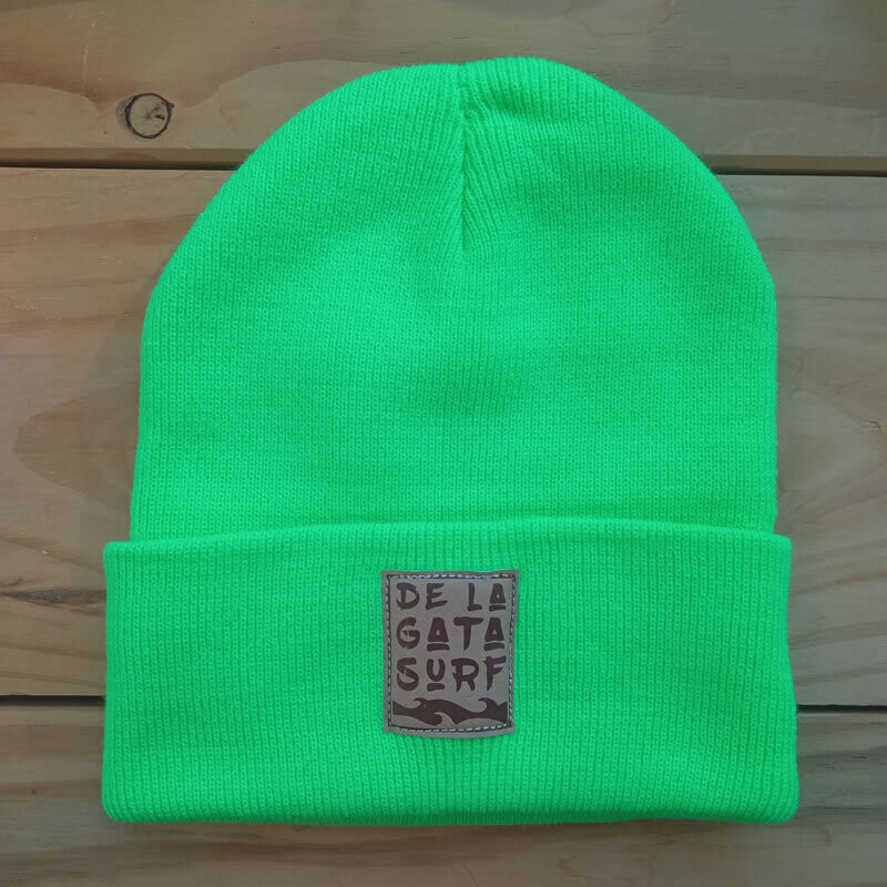 Gorro Beanie Verde Fluo
