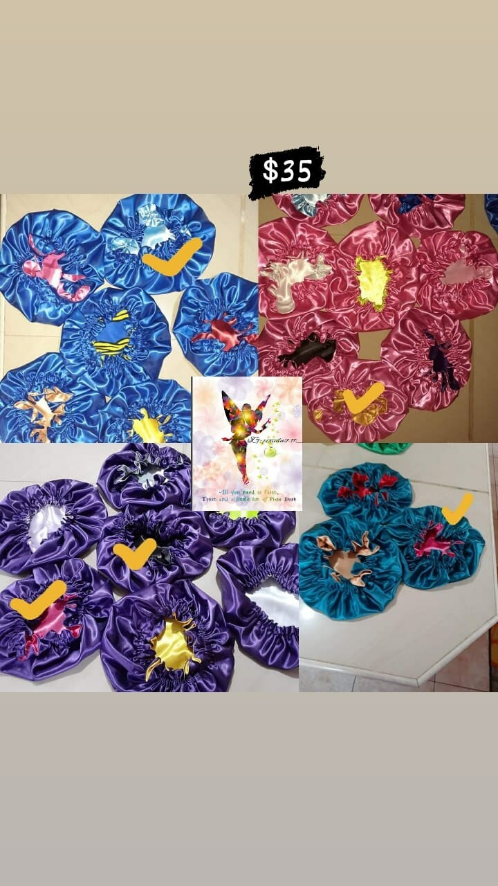 Reversible Satin Bonnets