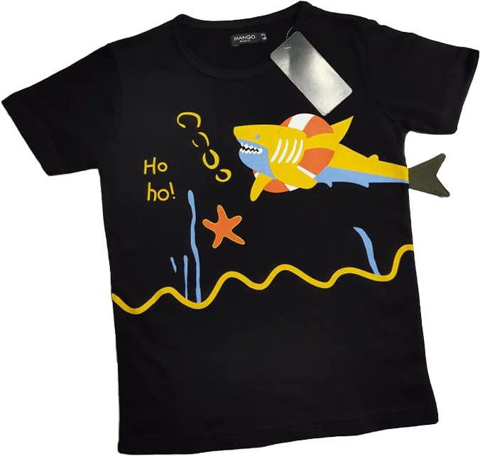 KID&#39;S PRINTED CREW NECK TEE SHIRT