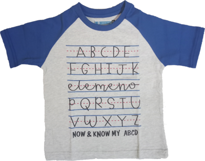 KID&#39;S PRINTED CREW NECK TEE SHIRT