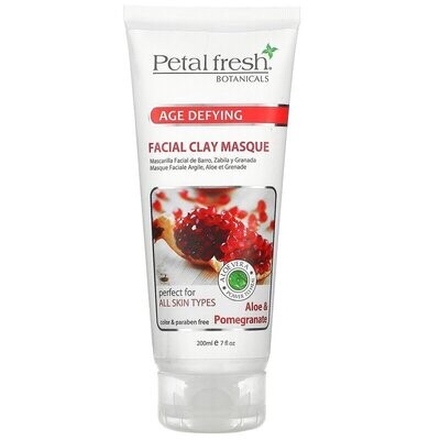 Petal Fresh, Botanicals, Age Defying Facial Clay Masque, Aloe & Pomegranate, 7 fl oz (200 ml)