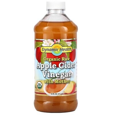 Dynamic Health Laboratories, Organic Raw Apple Cider Vinegar with Mother, 16 fl oz (473 ml)
