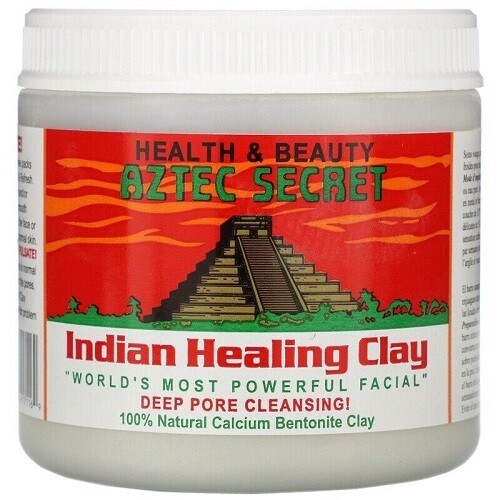 (454 غ) الطين الهندي علاجي هندي، تنظيف عميق لمسام الوجه وحب الشباب