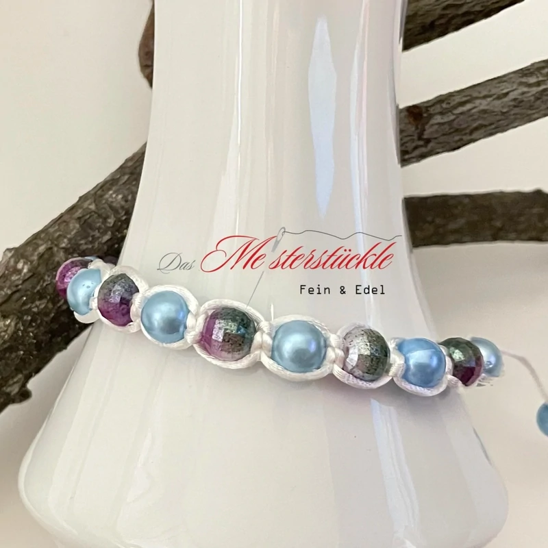 Buy bracelet knot bracelet light blue purple