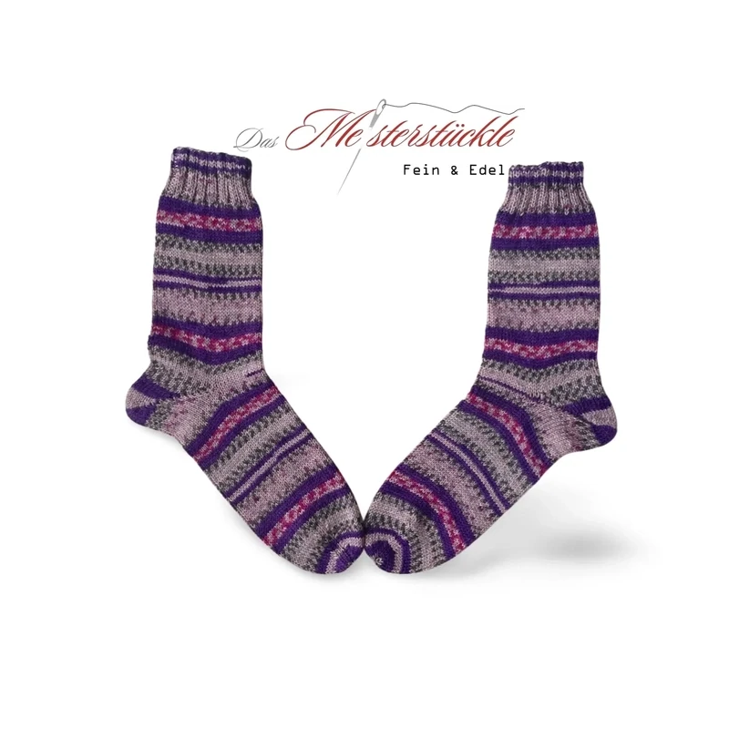 self-knitted socks Christmas gift size 36 37