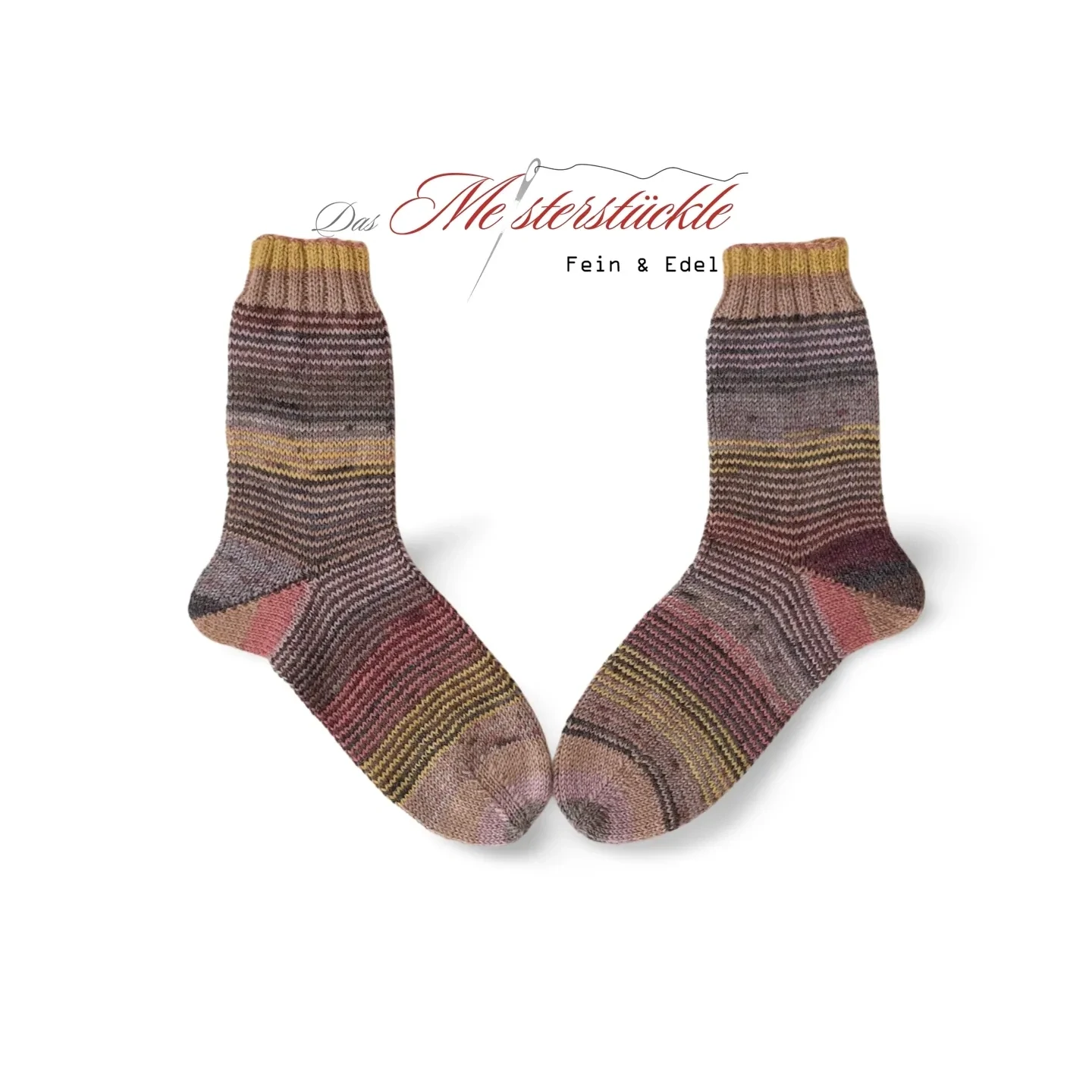 Knitted socks, hand-knitted wool socks, hiking socks