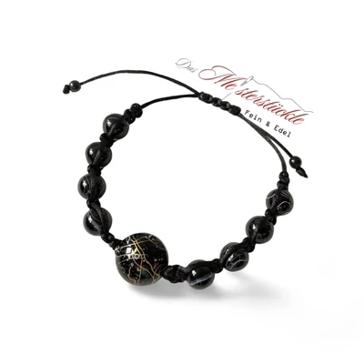 Macrame jewelry beaded bracelet hand-knotted girlfriend