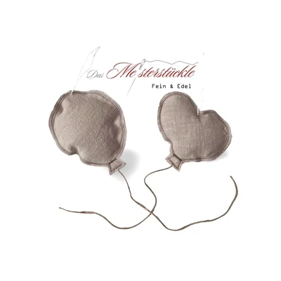 Decorative balloon fabric balloon heart balloon taupe handmade Children's room decoration balloon handmade name