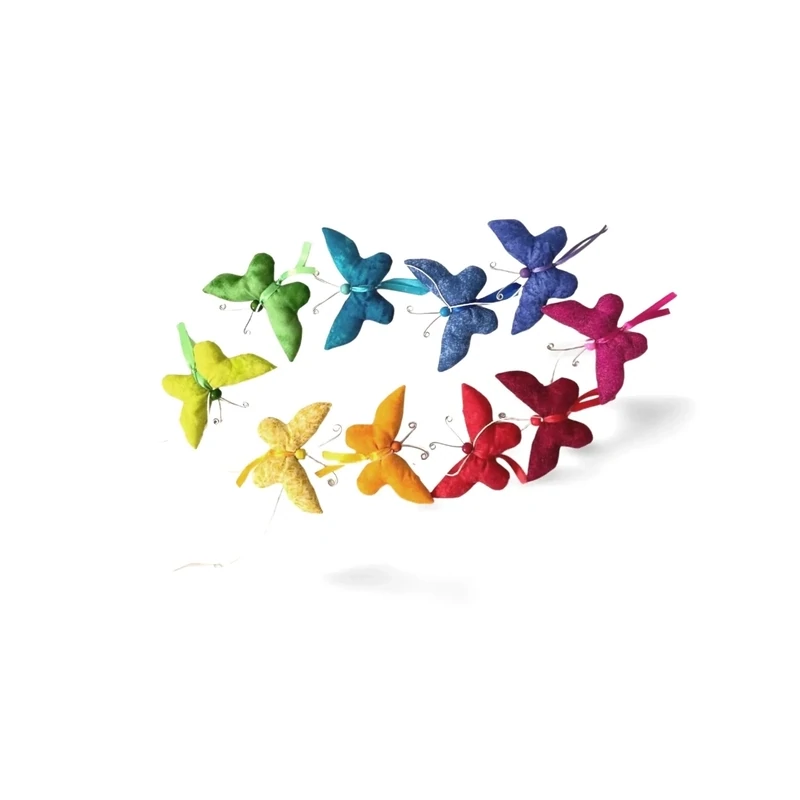garland colorful butterfly handmade