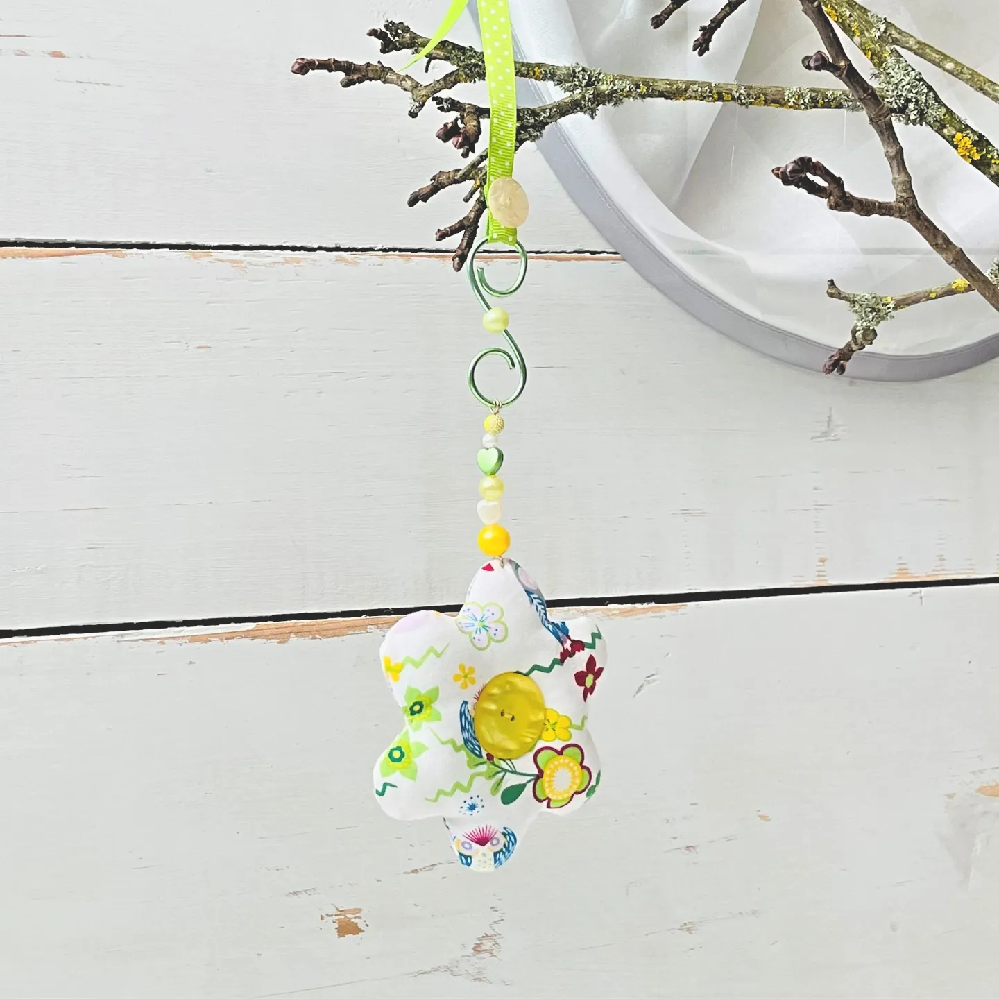 fensterdeko blumengirlande weiß mehrfarbing fruehlingshaenger kaufen