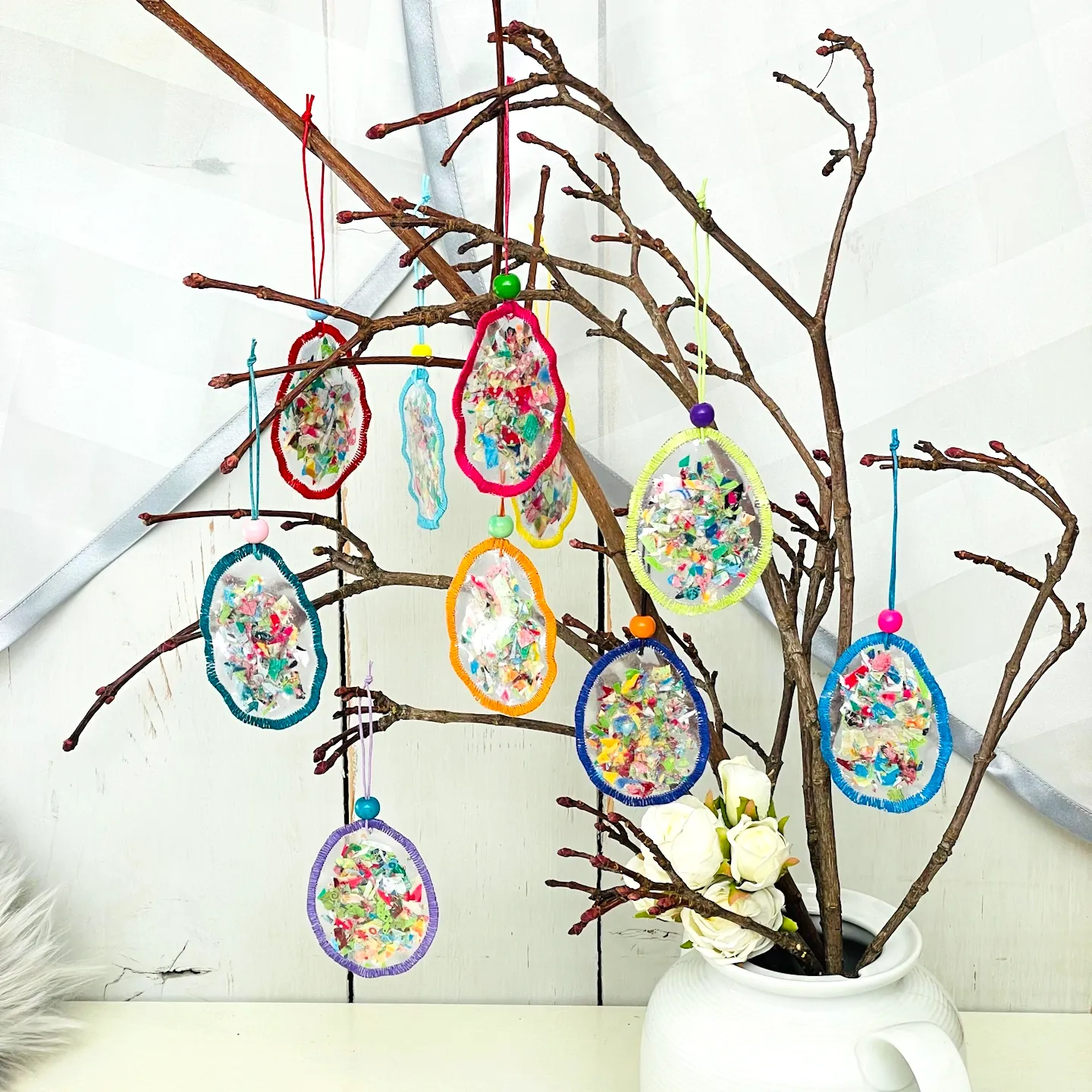 ostereier set 10 stück regenbogenfarben bunt handgemacht kaufen