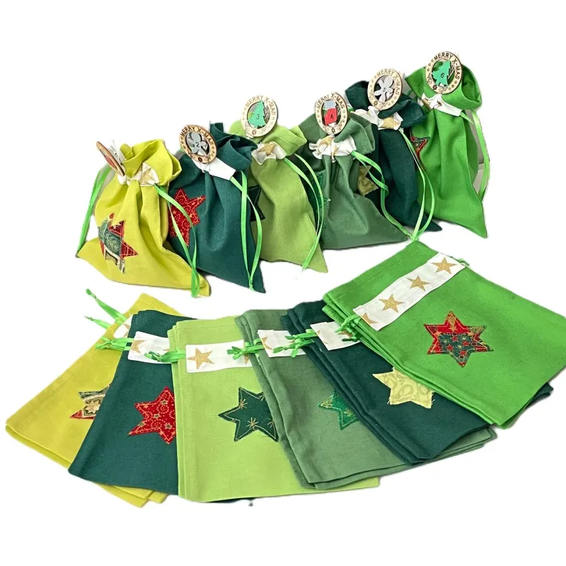Fillable XXL Advent calendar bags 2024 with drawstring for men, women, children 24 fabric bags to fill sustainable Advent calendar