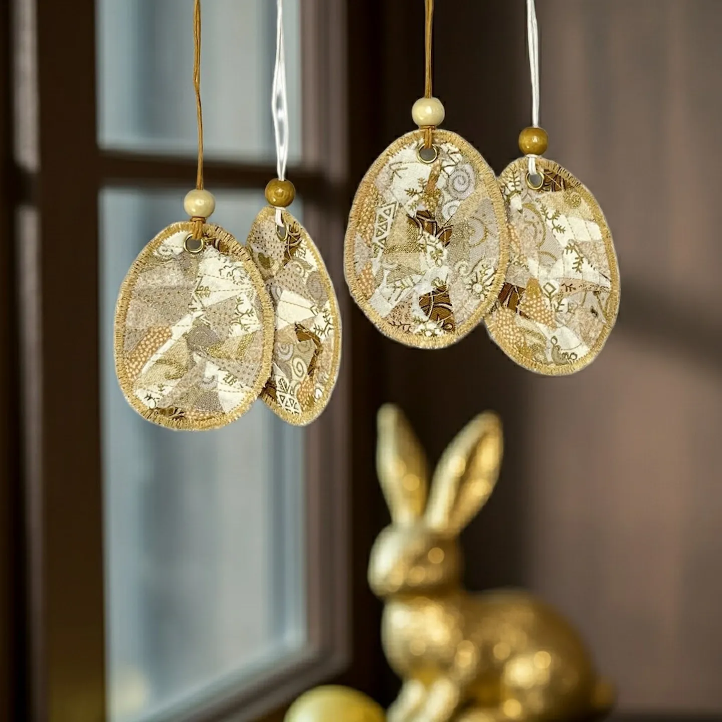 4 stueck im set eianhaenger osterdeko osterstrauchbehang