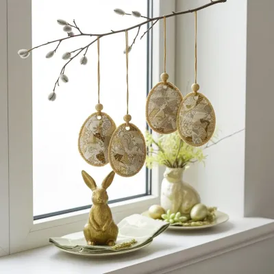 Buy handmade Easter jewelry egg pendant decorative eggs now