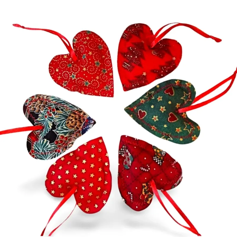 Heart pendant Christmas tree decorations gift pendant with name Christmas party favors