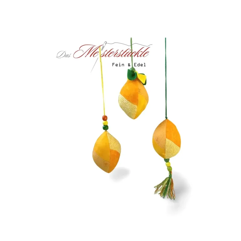 Osteranhänger Deko Ei Gänseei groß gelb Dekoeier Ostereier gelb Stoffei Gänseei groß