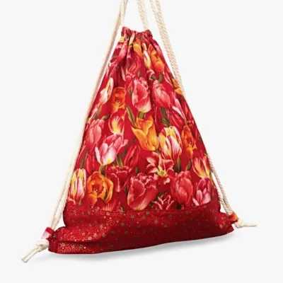 Match bag cotton bag shopper daypack red buy