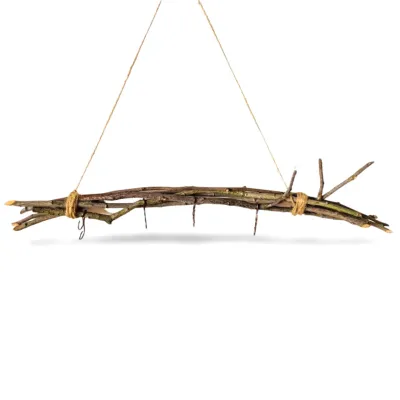 Decorative wood with hooks decorative branch branch bundle handmade