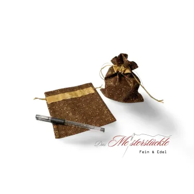 Wrap the gift beautifully in a fabric bag