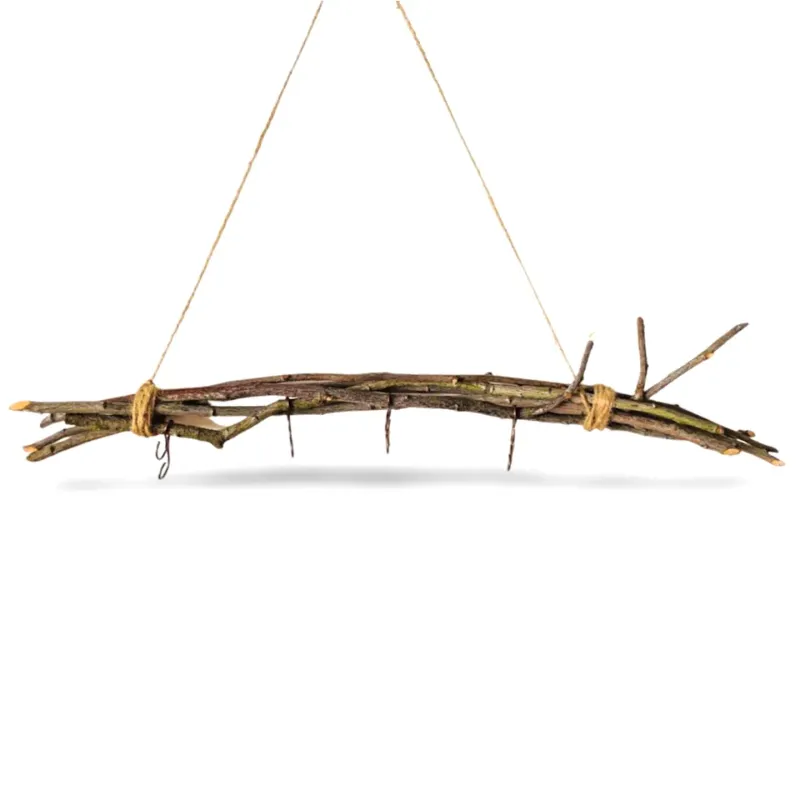 Decorative wood with hooks decorative branch branch bundle handmade