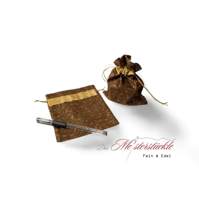 Wrap the gift beautifully in a fabric bag