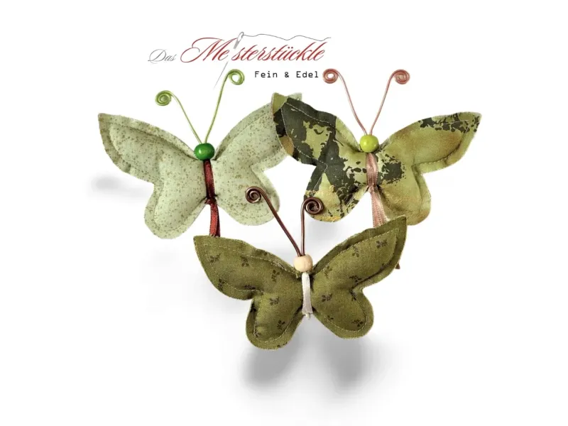 Butterflies scattered decoration spring handmade green Butterfly decoration pendant gift idea girlfriend green olive