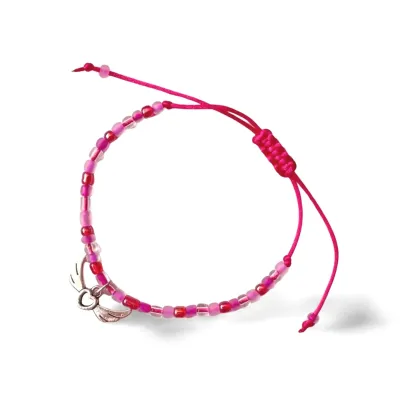 Buy a narrow pink wing bracelet