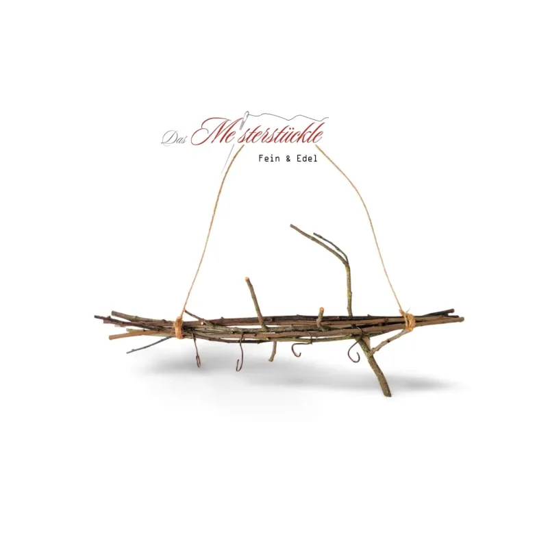 astanhaenger dekoast mit haken handgemacht