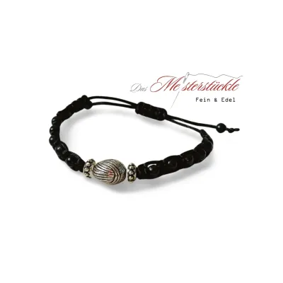 Knot bracelet handmade black macrame bracelet