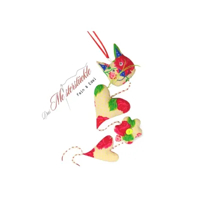 stoffgirlande rosenmotiv handgefertigt fensterhaenger