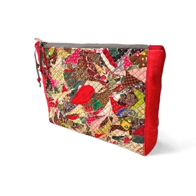 cosmetic bag make-up bag wash bag designer bag beauty bag red colorful