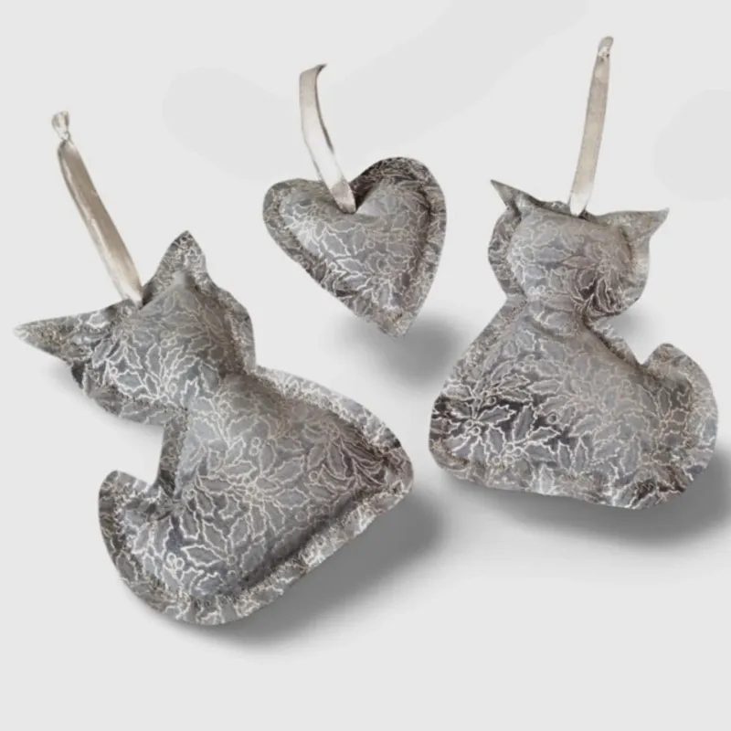 Tree decoration hanging decoration crafts fabric cat decorative heart