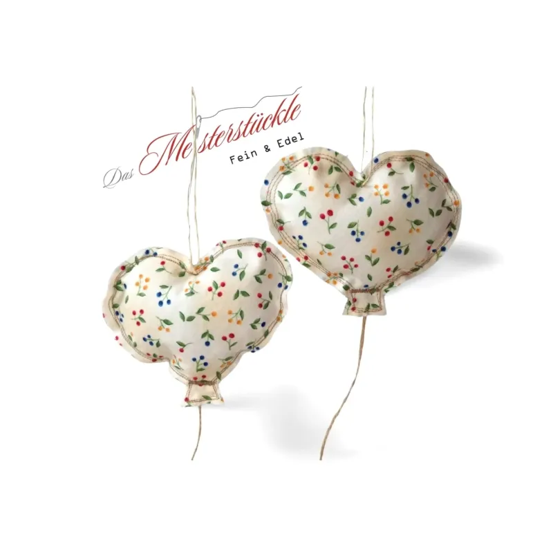 Stoffballons Dekoanhänger Ballondeko weiß