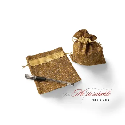 drawstring bag gold fabric bag gift packaging