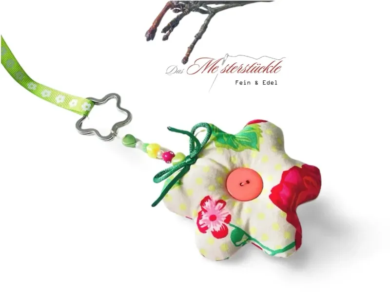 Fensterhänger Dekoanhänger handgemacht Rosen fensterhaender osteranhaenger stoffblume handmade