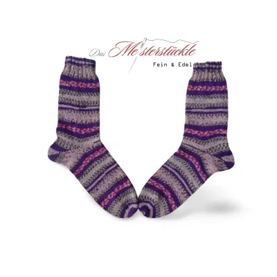 self-knitted socks Christmas gift size 36 37